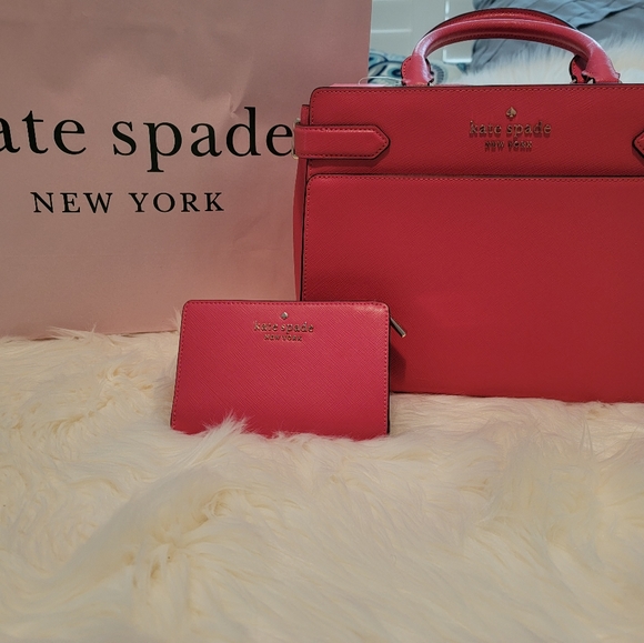 Kate Spade Staci Saffiano Leather Medium Satchel